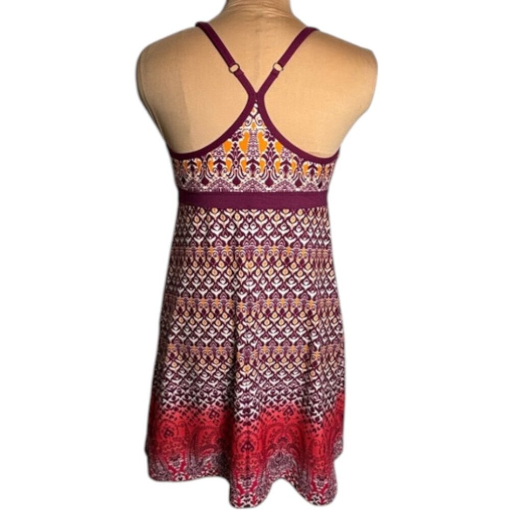 Athleta Swim Dress Shorebreak Grenadine Bombay Print Sml Racerback Built-In Bra - Picture 6 of 14